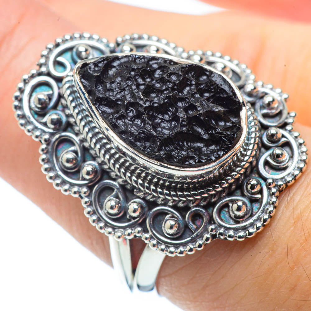 Tektite Rings handcrafted by Anasilvercos - RING32115