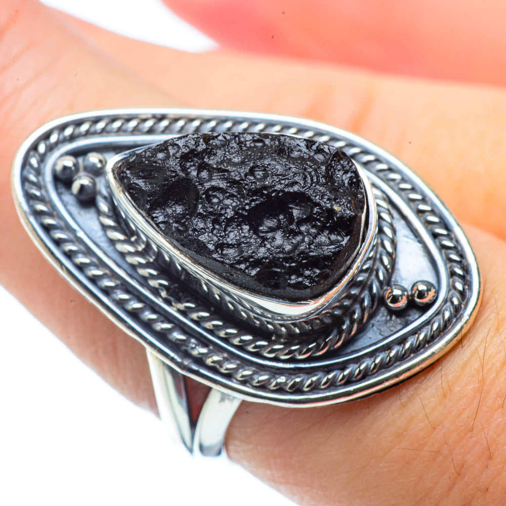 Tektite Rings handcrafted by Anasilvercos - RING32172
