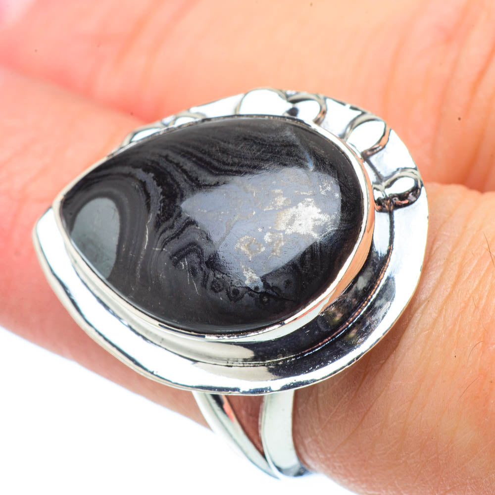 Psilomelane Rings handcrafted by Anasilvercos - RING32254