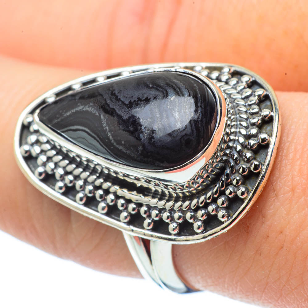 Psilomelane Rings handcrafted by Anasilvercos - RING32271