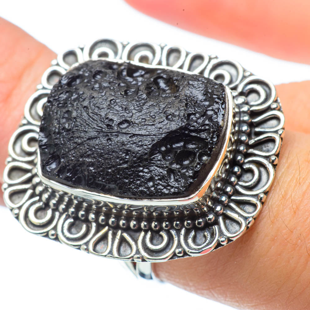 Tektite Rings handcrafted by Anasilvercos - RING32324