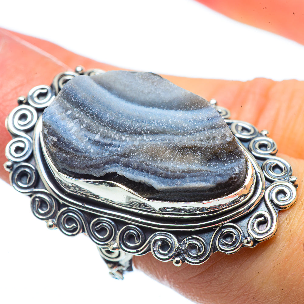 Desert Druzy Rings handcrafted by Anasilvercos - RING32593
