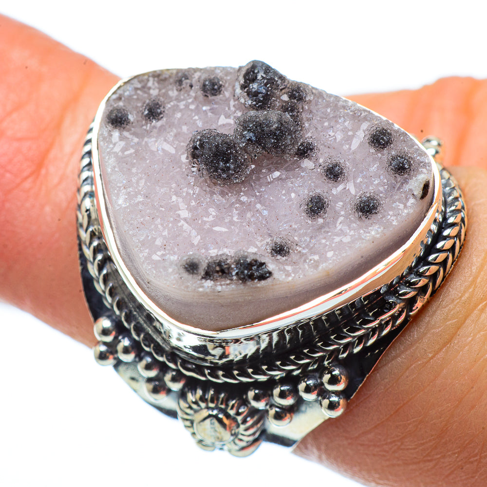 Desert Druzy Rings handcrafted by Anasilvercos - RING32719