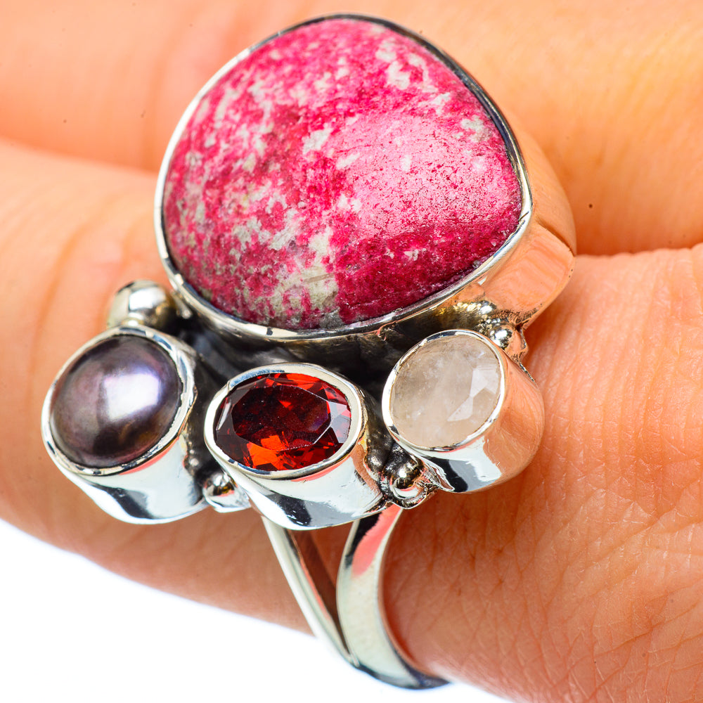 Thulite Rings handcrafted by Anasilvercos - RING32839