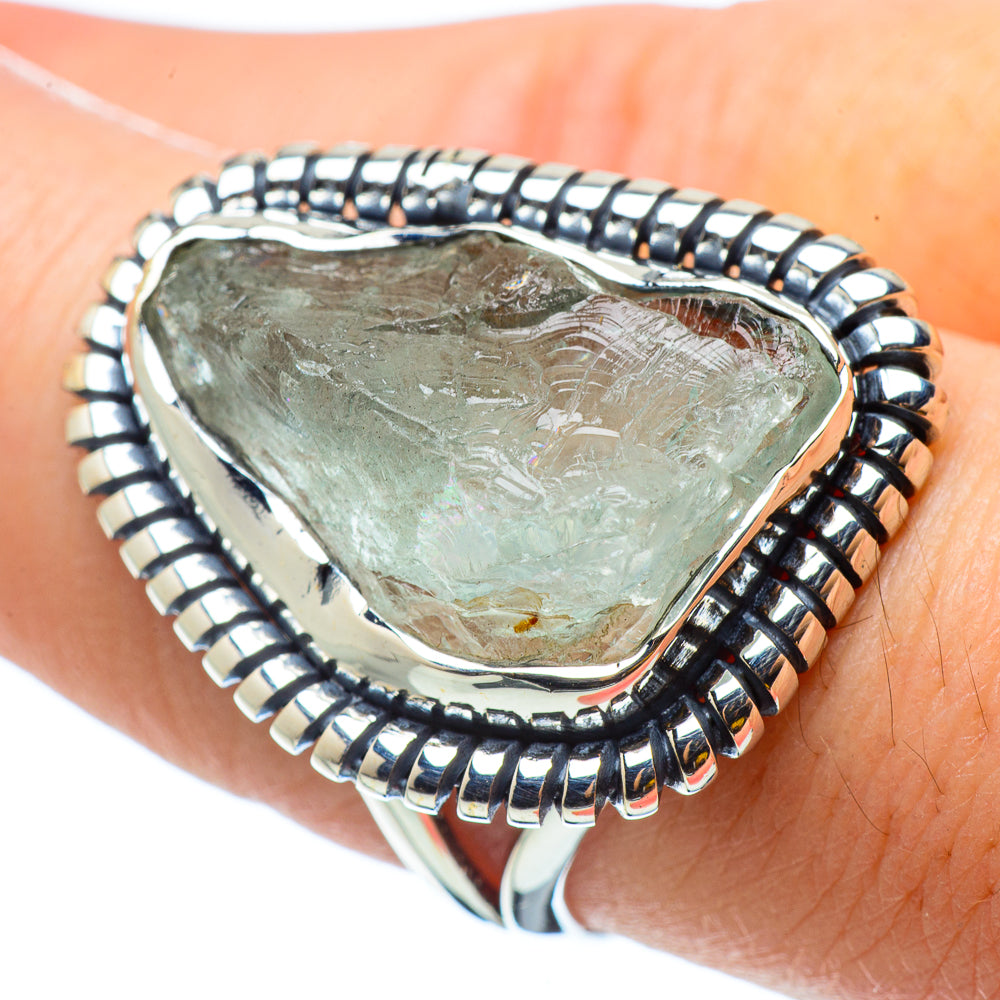Aquamarine Rings handcrafted by Anasilvercos - RING32876