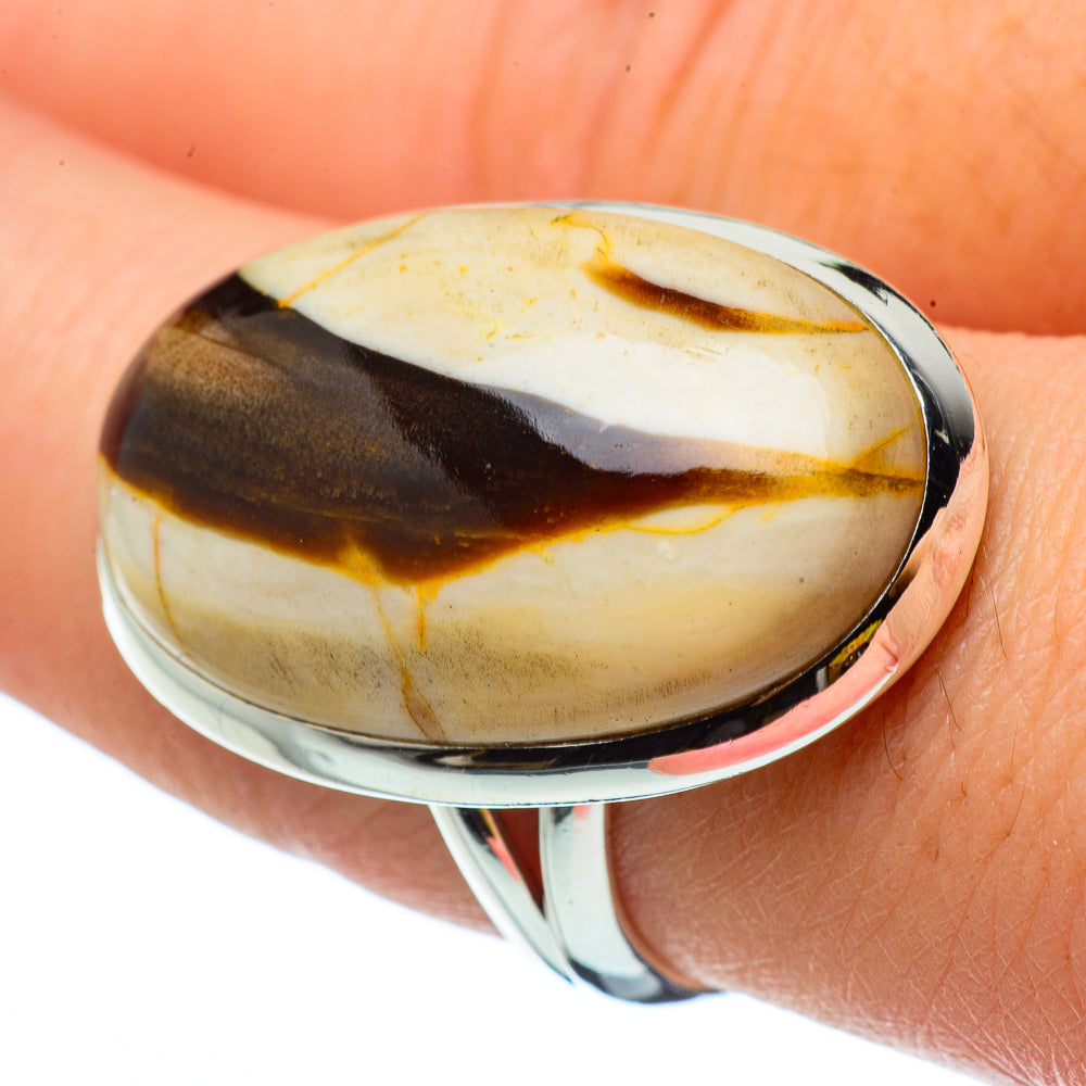 Peanut Wood Jasper Rings handcrafted by Anasilvercos - RING33007