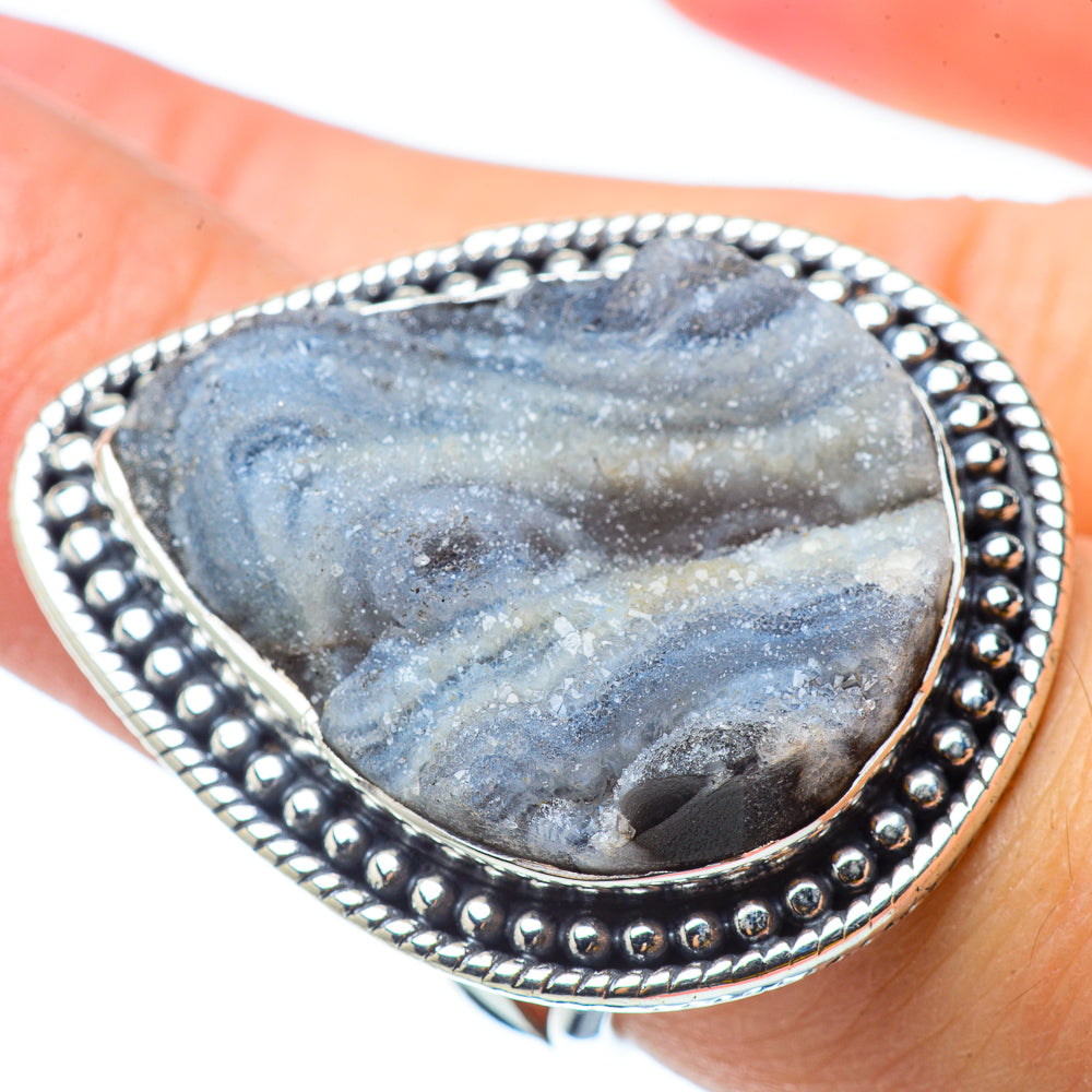 Desert Druzy Rings handcrafted by Anasilvercos - RING33035