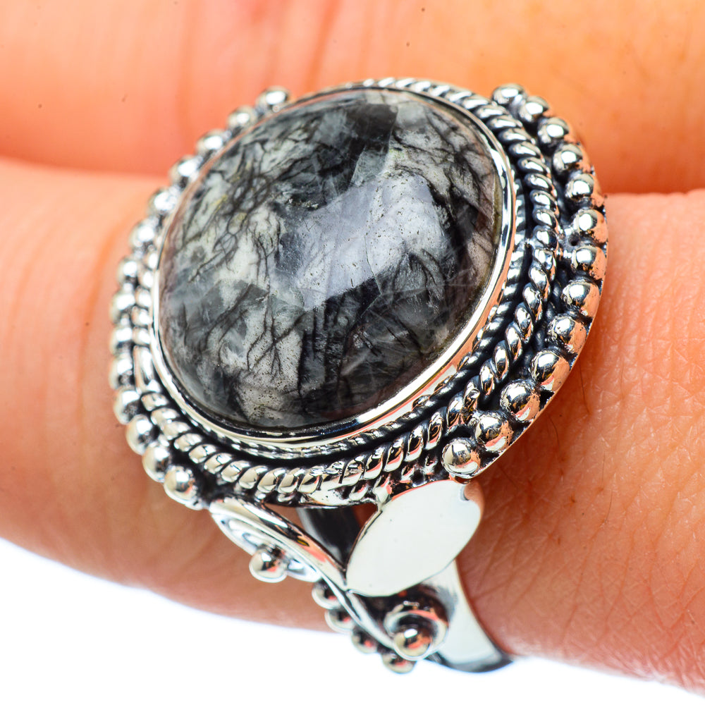 Pinolith Jasper Rings handcrafted by Anasilvercos - RING33065