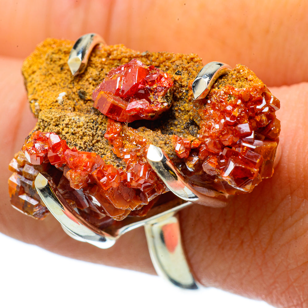 Vanadinite Rings handcrafted by Anasilvercos - RING33098