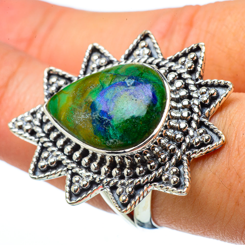 Azurite Rings handcrafted by Anasilvercos - RING33123