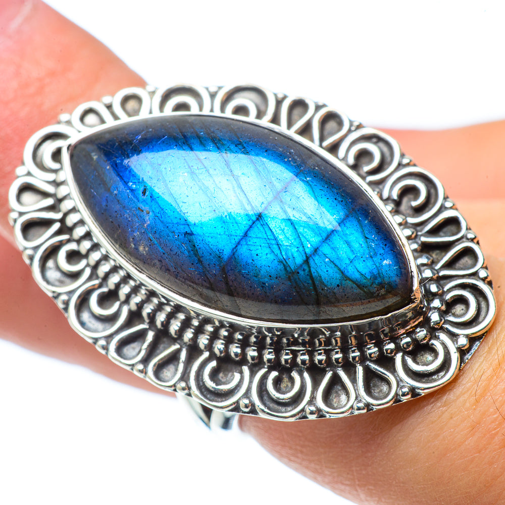 Labradorite Rings handcrafted by Anasilvercos - RING33168