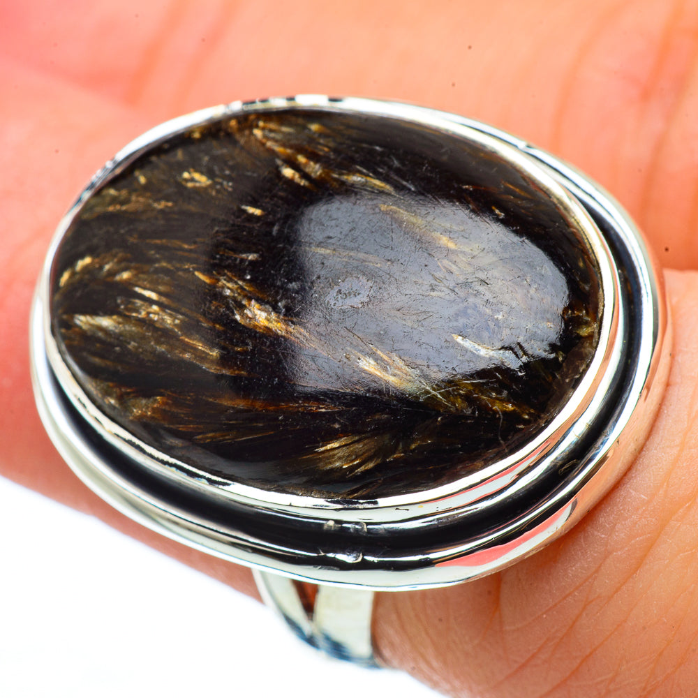 Golden Pietersite Rings handcrafted by Anasilvercos - RING33195
