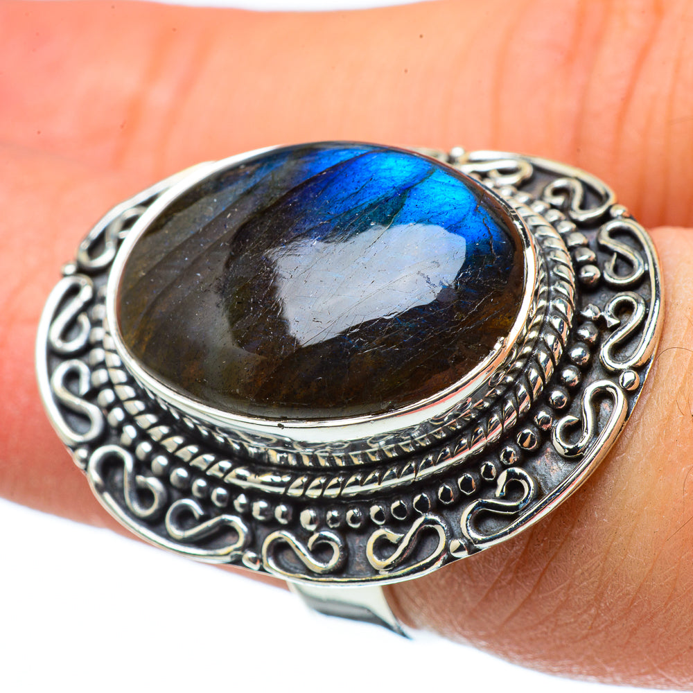 Labradorite Rings handcrafted by Anasilvercos - RING33458