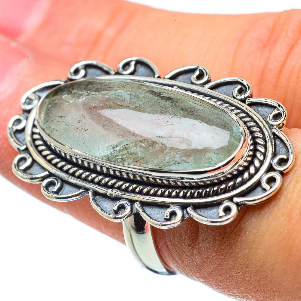 Rainbow Moonstone Rings handcrafted by Anasilvercos - RING33463
