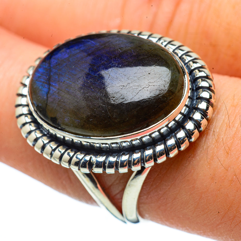 Labradorite Rings handcrafted by Anasilvercos - RING33539