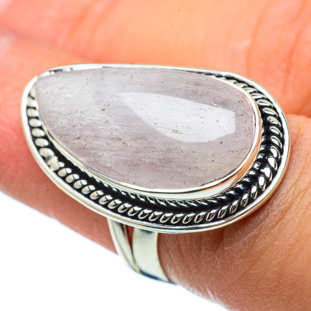Rainbow Moonstone Rings handcrafted by Anasilvercos - RING33552