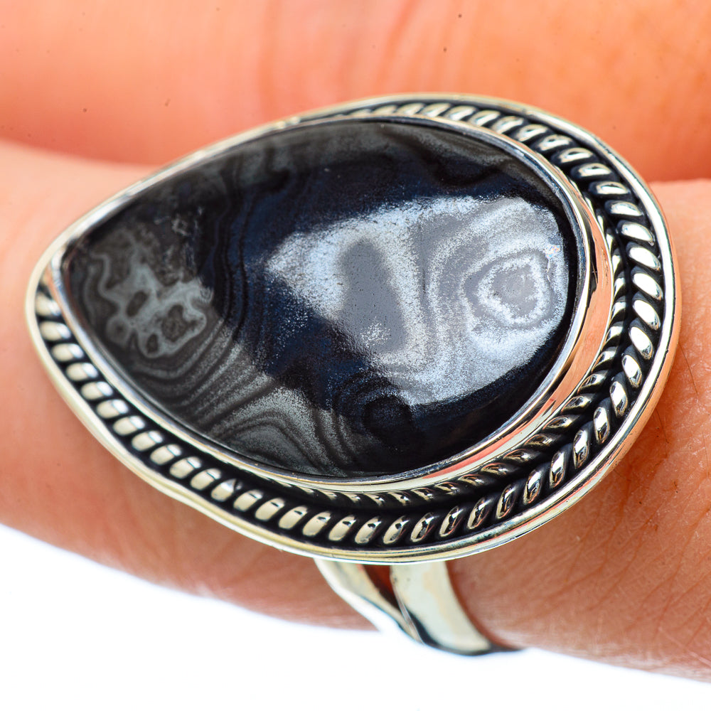 Psilomelane Rings handcrafted by Anasilvercos - RING33605