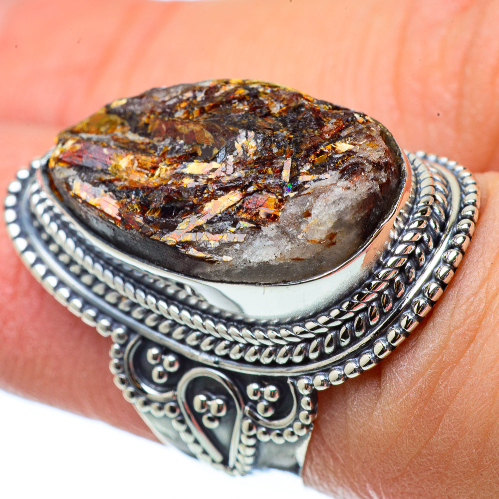 Astrophyllite Rings handcrafted by Anasilvercos - RING33615