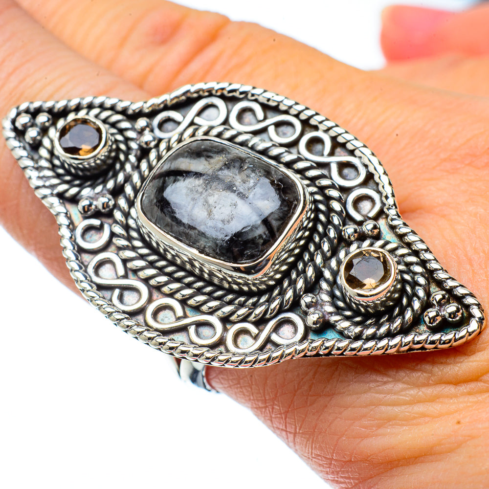 Pinolith Jasper Rings handcrafted by Anasilvercos - RING33641