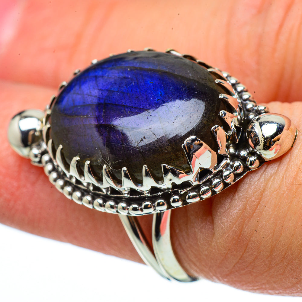 Labradorite Rings handcrafted by Anasilvercos - RING33661