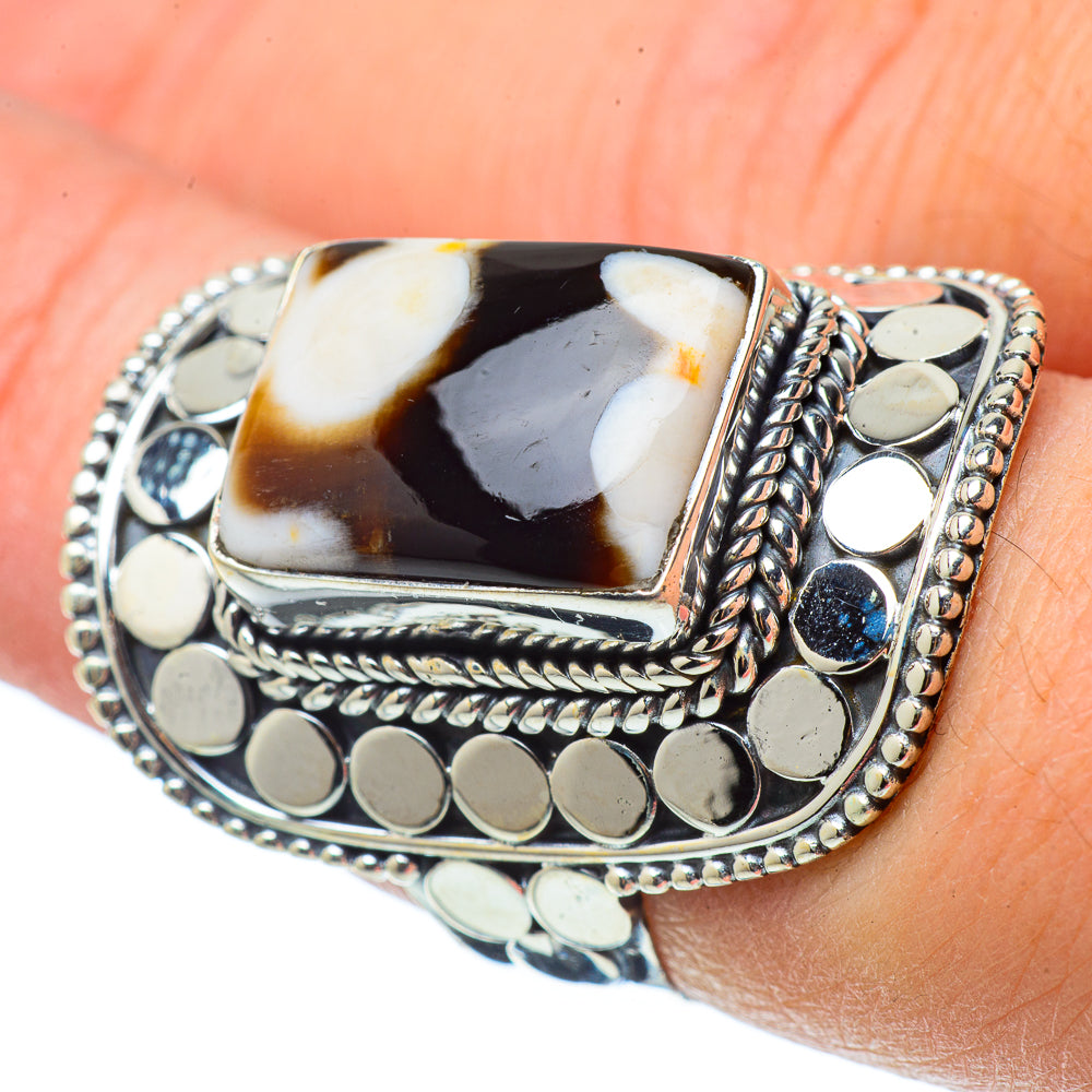 Peanut Wood Jasper Rings handcrafted by Anasilvercos - RING33668
