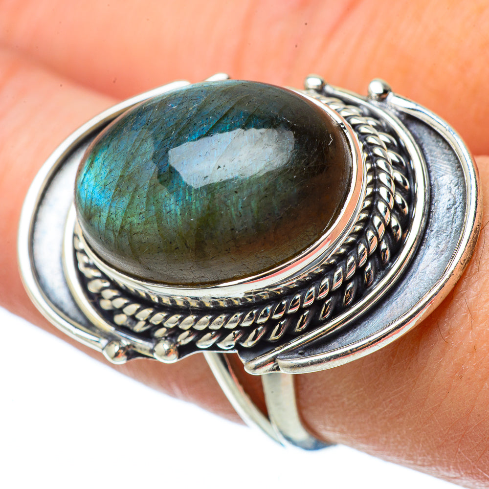 Labradorite Rings handcrafted by Anasilvercos - RING33692