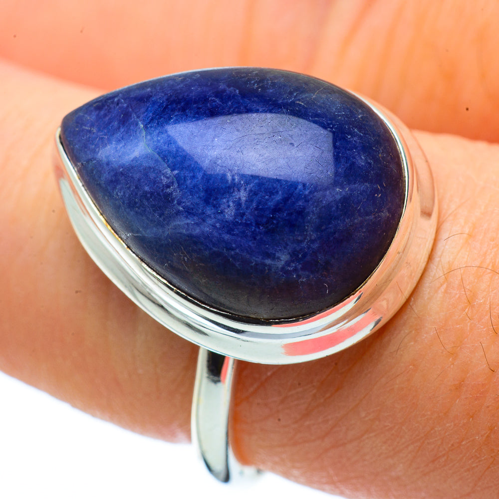 Sodalite Rings handcrafted by Anasilvercos - RING33736