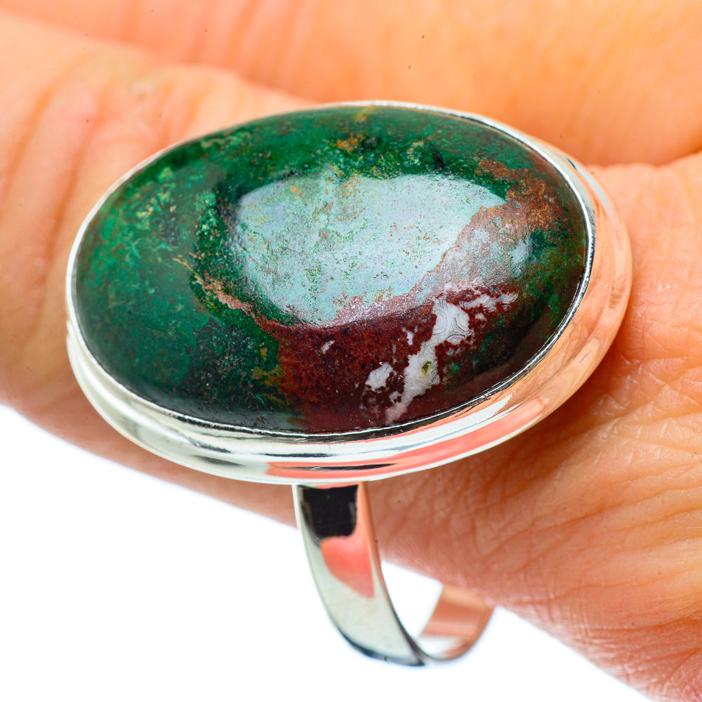 Chrysocolla Rings handcrafted by Anasilvercos - RING33973