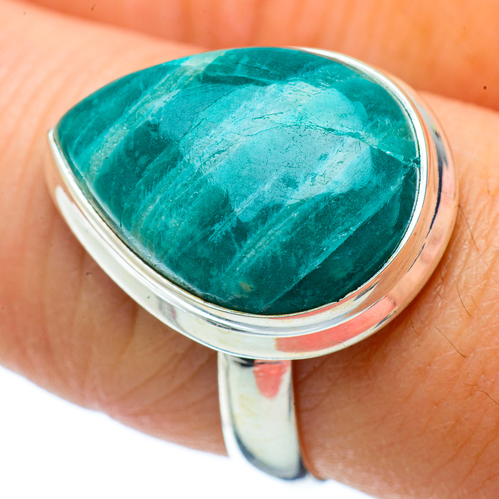 Amazonite Rings handcrafted by Anasilvercos - RING34233
