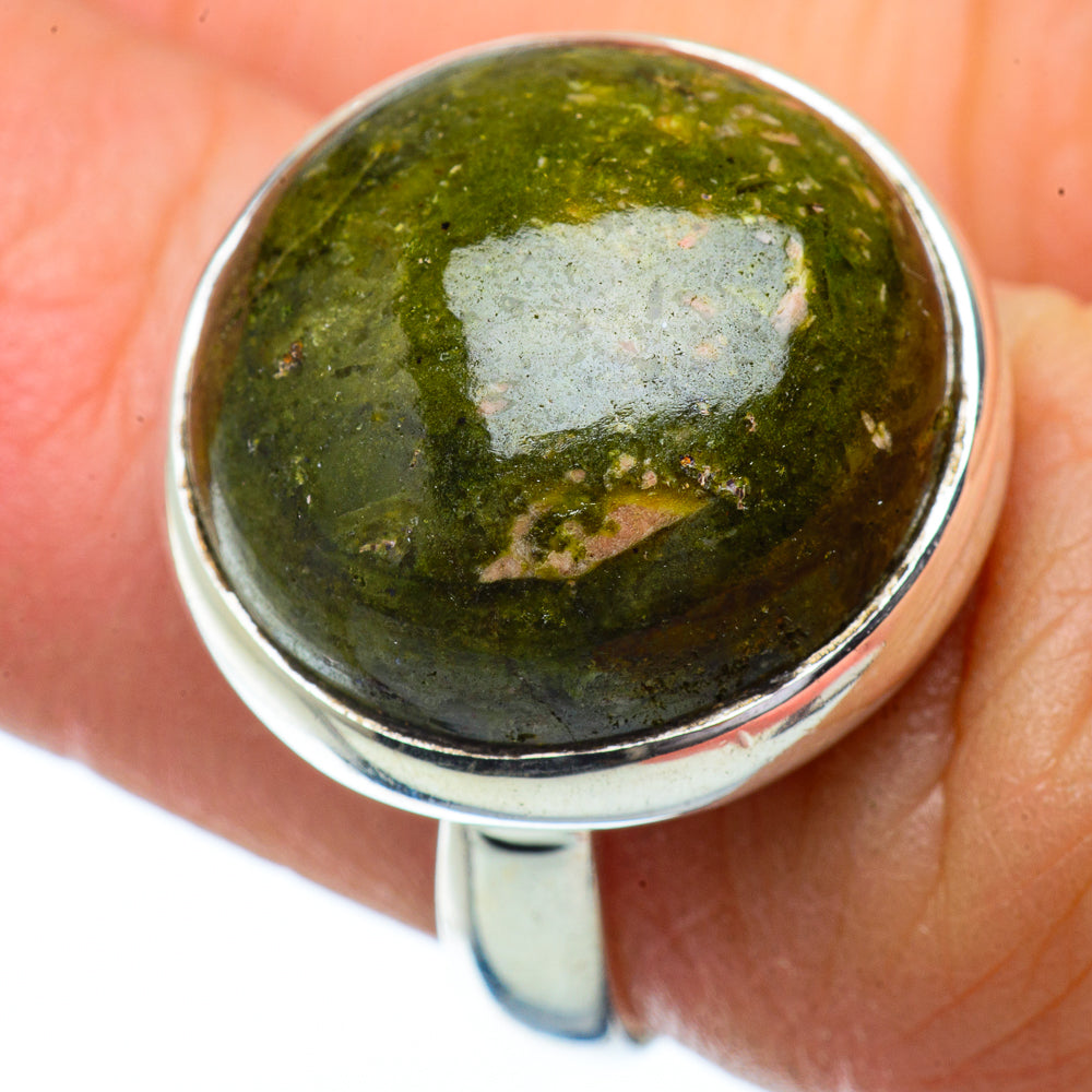 Unakite Rings handcrafted by Anasilvercos - RING34300