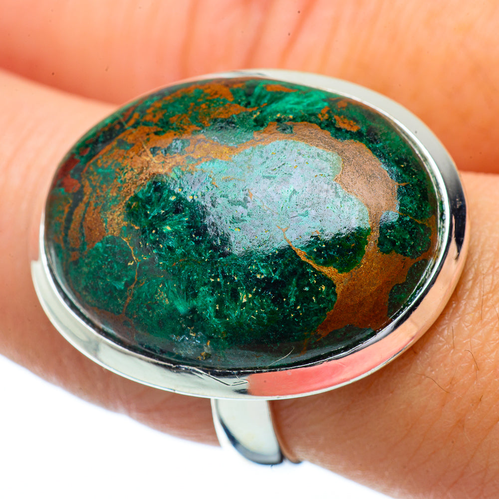 Chrysocolla Rings handcrafted by Anasilvercos - RING34385