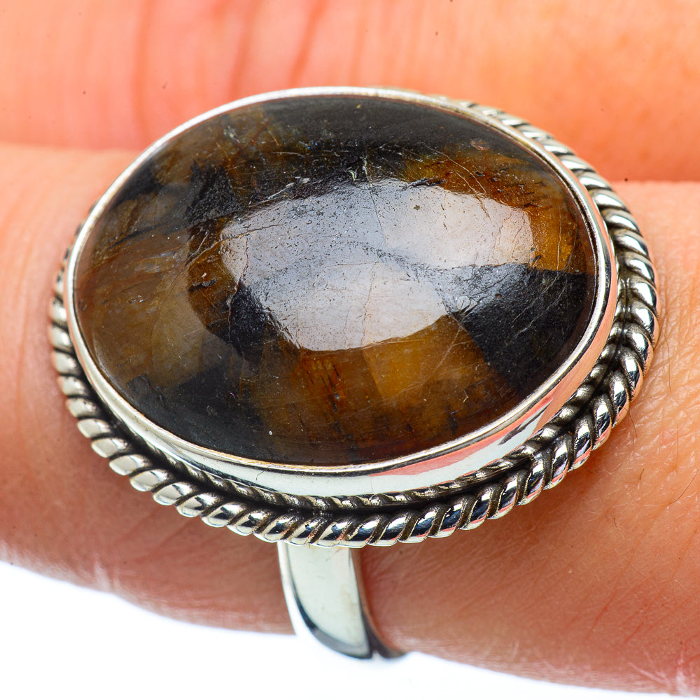Chiastolite Rings handcrafted by Anasilvercos - RING34393