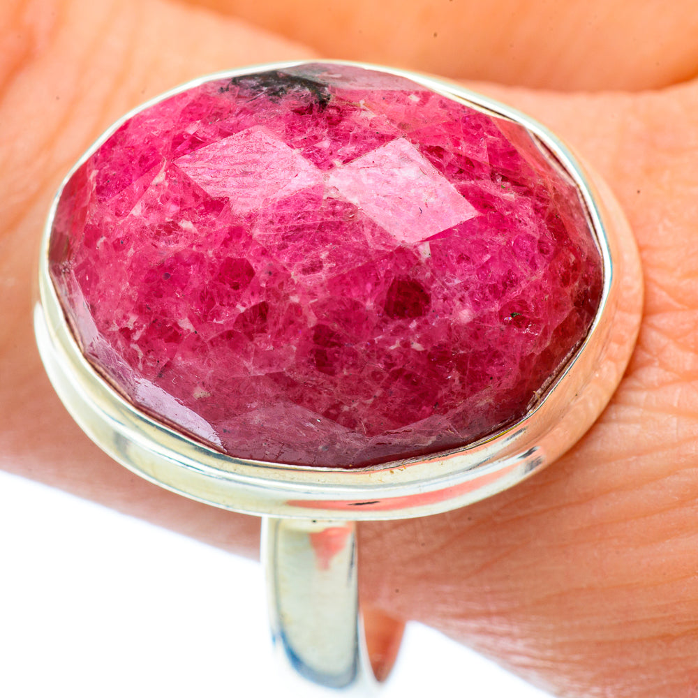 Rhodonite Rings handcrafted by Anasilvercos - RING34610