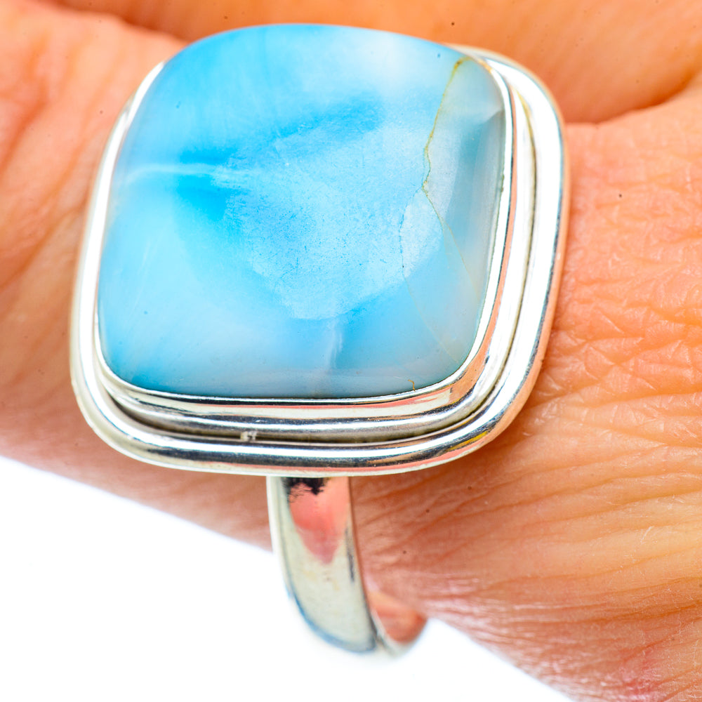 Larimar Rings handcrafted by Anasilvercos - RING34632