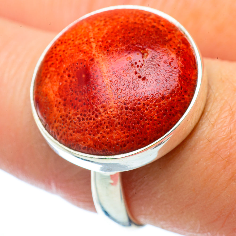 Sponge Coral Rings handcrafted by Anasilvercos - RING34675