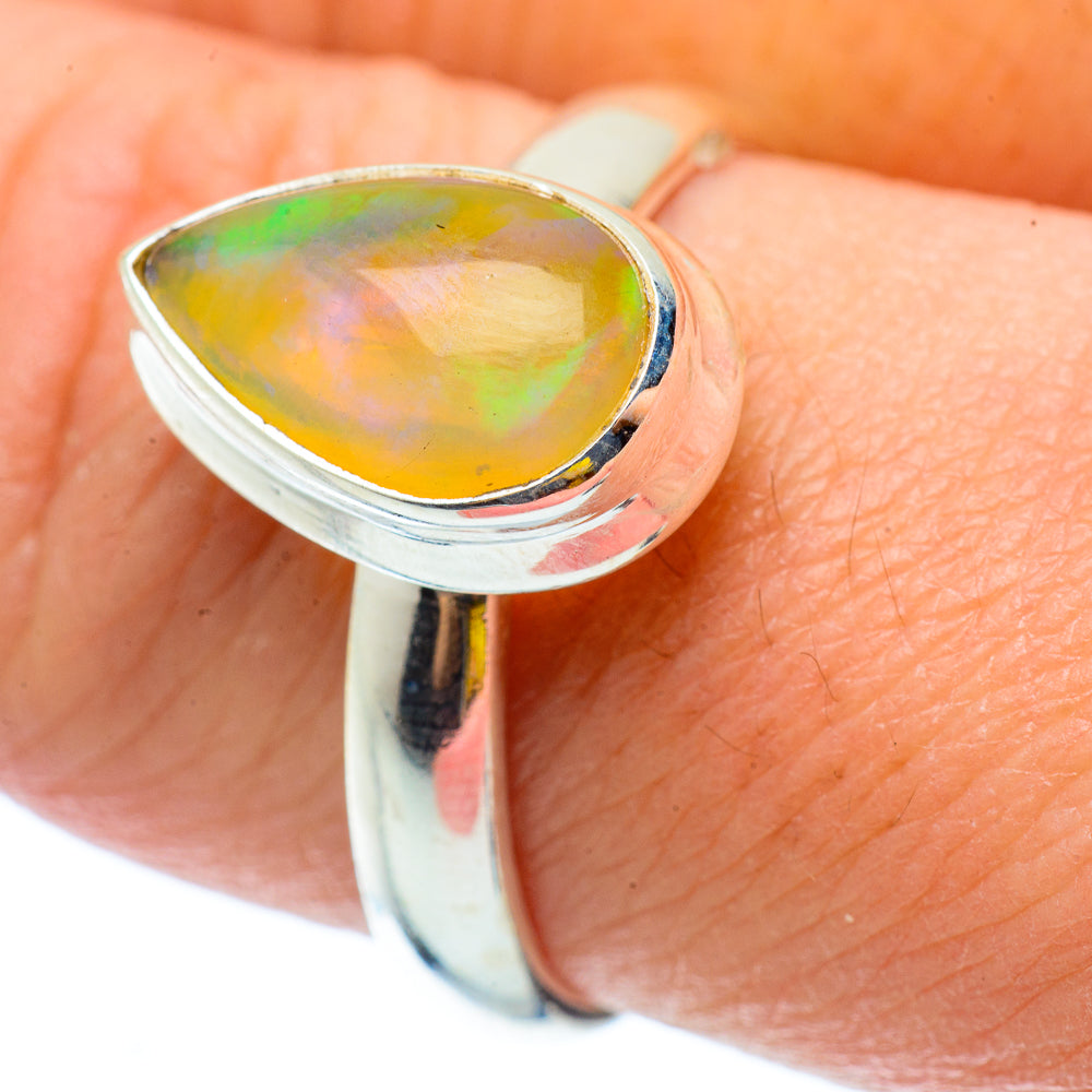 Ethiopian Opal Rings handcrafted by Anasilvercos - RING34693