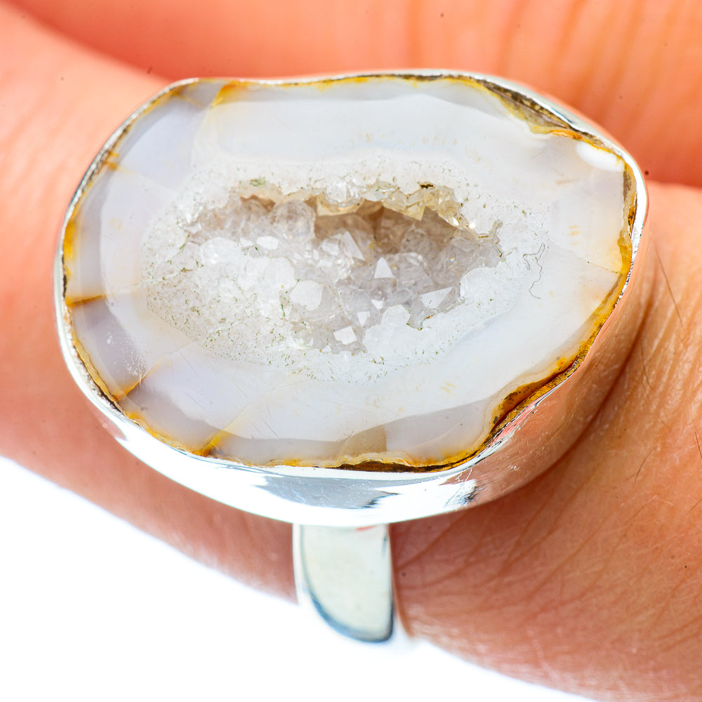 Occo Geode Slice Rings handcrafted by Anasilvercos - RING34713