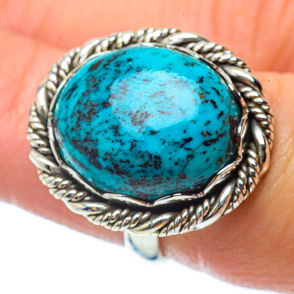 Tibetan Turquoise Rings handcrafted by Anasilvercos - RING34749