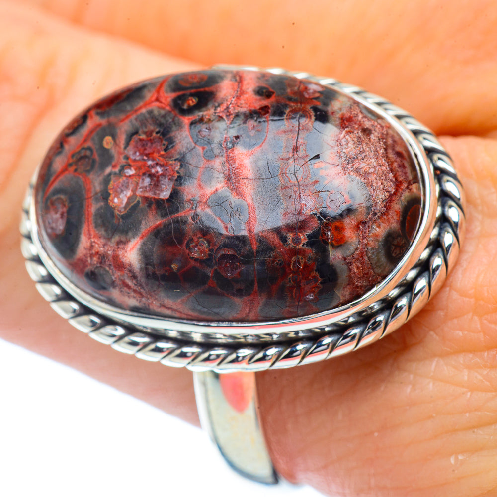 Poppy Jasper Rings handcrafted by Anasilvercos - RING34958