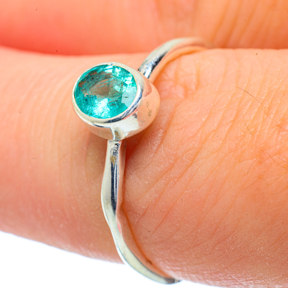 Zambian Emerald Rings handcrafted by Anasilvercos - RING34994
