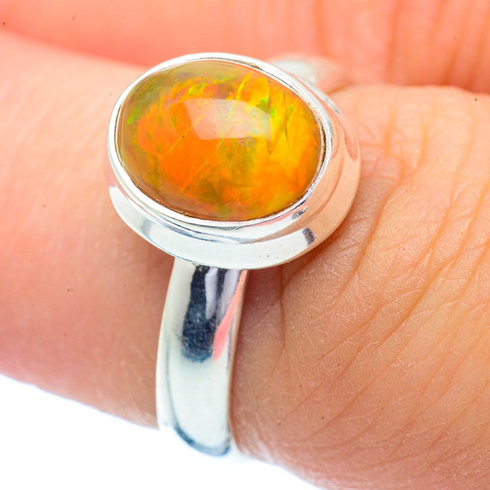 Ethiopian Opal Rings handcrafted by Anasilvercos - RING35136