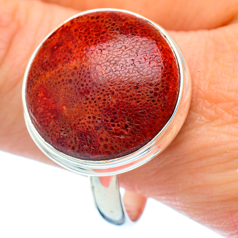 Sponge Coral Rings handcrafted by Anasilvercos - RING35183