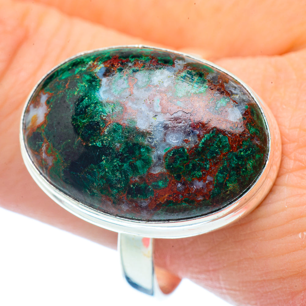 Chrysocolla Rings handcrafted by Anasilvercos - RING35215