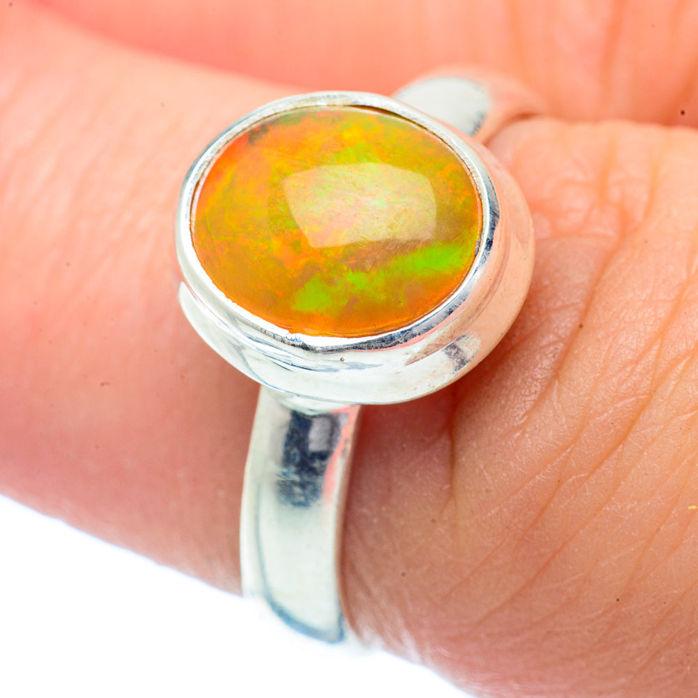 Ethiopian Opal Rings handcrafted by Anasilvercos - RING35232