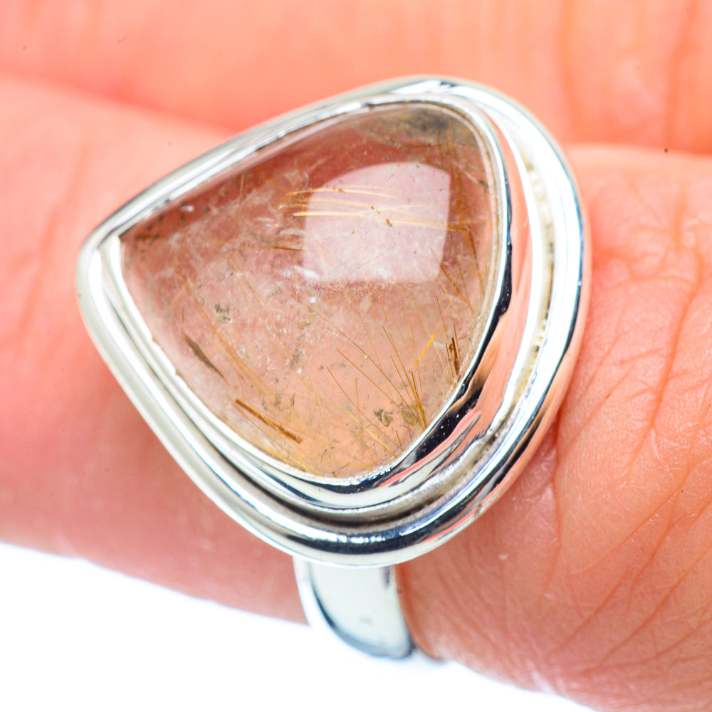 Rutilated Quartz Rings handcrafted by Anasilvercos - RING35331