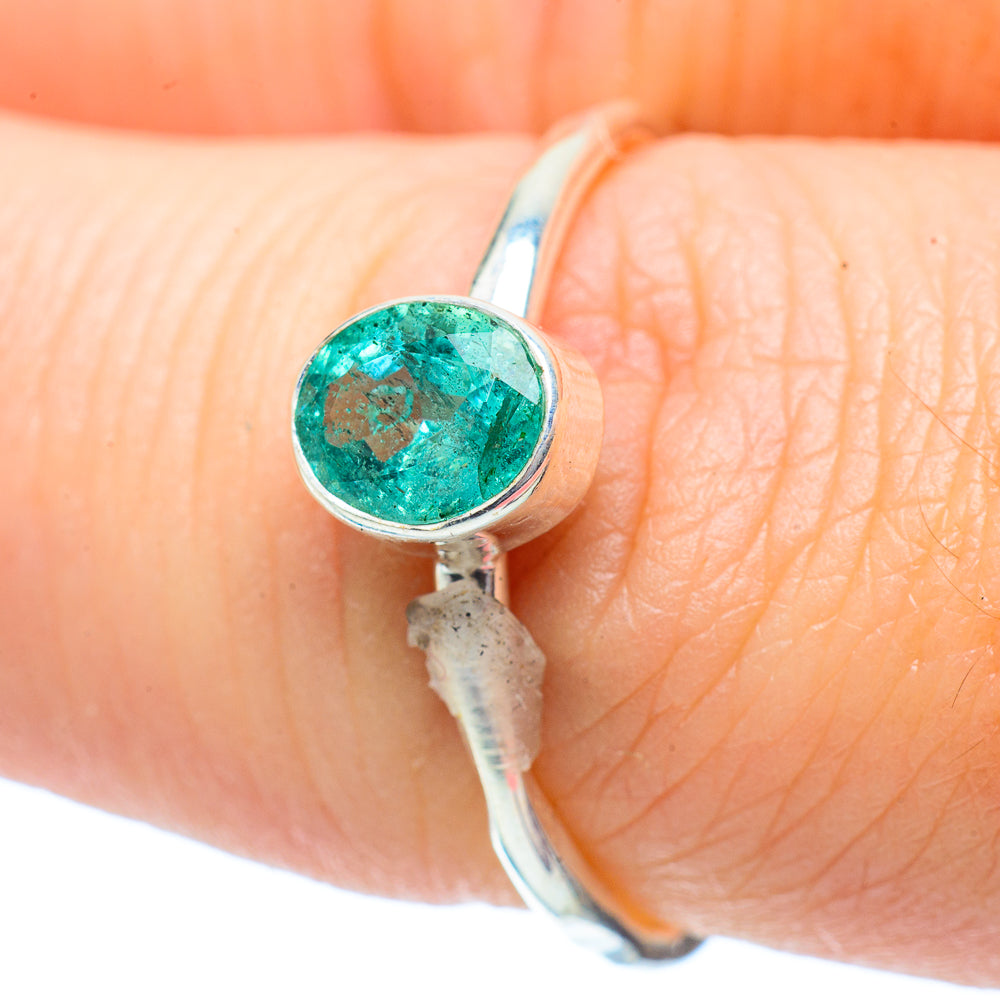Zambian Emerald Rings handcrafted by Anasilvercos - RING35367