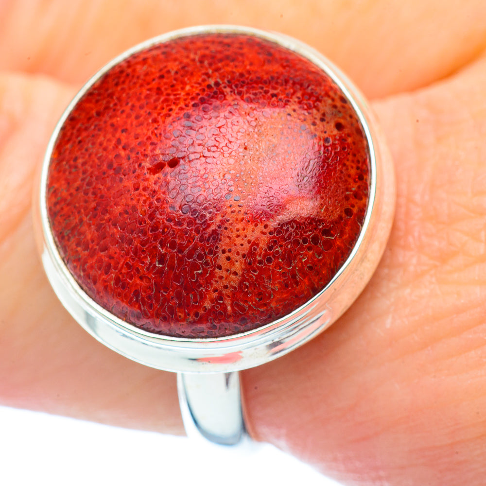 Sponge Coral Rings handcrafted by Anasilvercos - RING35370