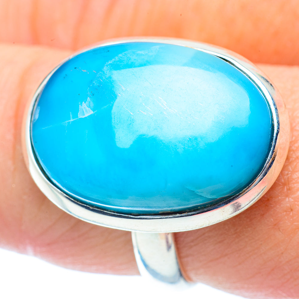 Larimar Rings handcrafted by Anasilvercos - RING35405