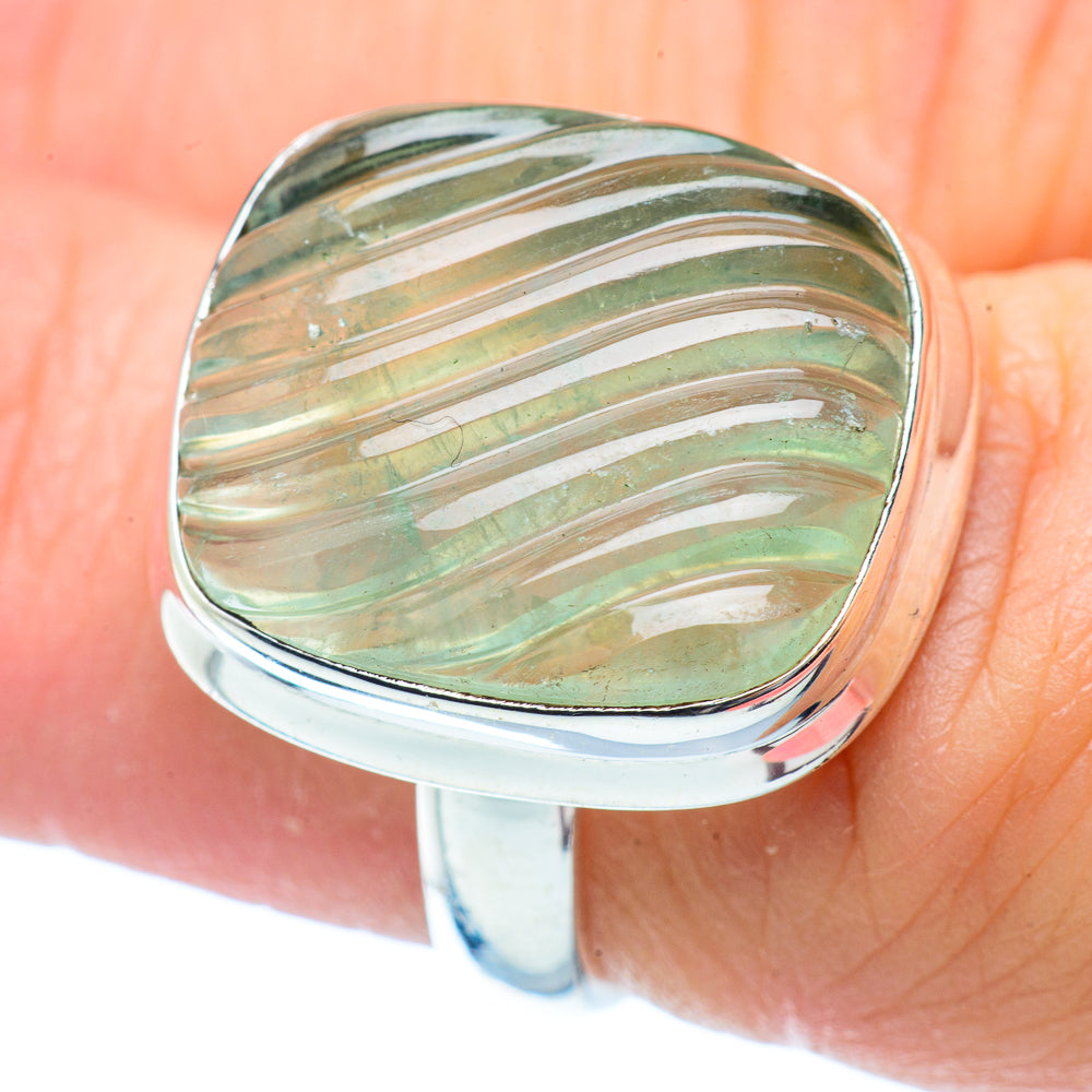 Prehnite Rings handcrafted by Anasilvercos - RING35406