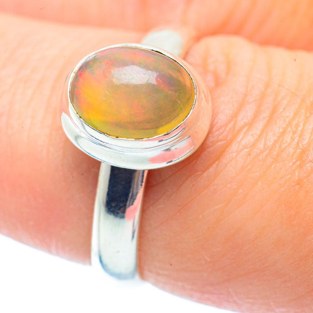 Ethiopian Opal Rings handcrafted by Anasilvercos - RING35475